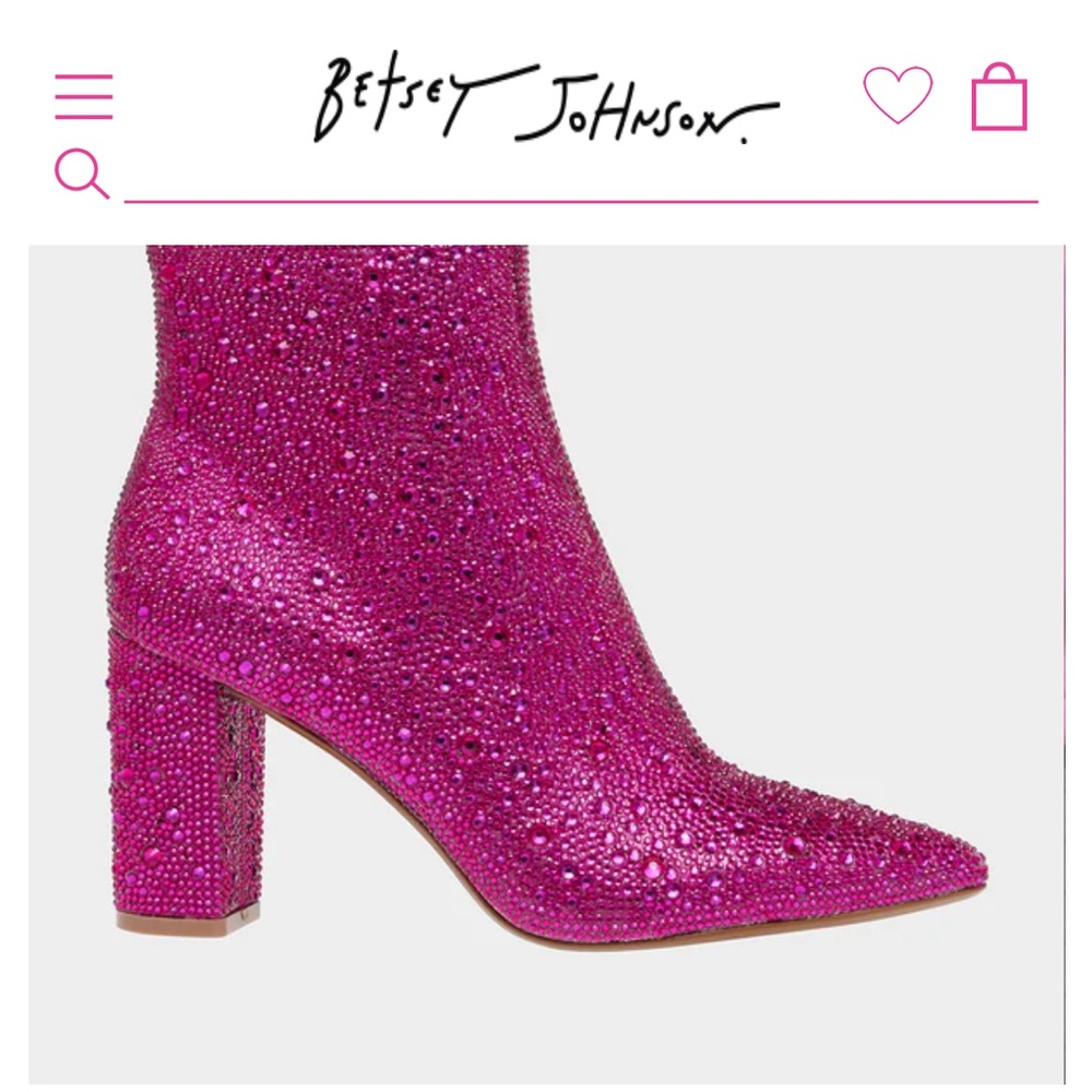 COPY - Betsey Johnson Fuchsia pink bootie